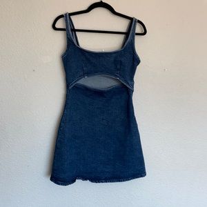 Zara Denim Cutout Minidress